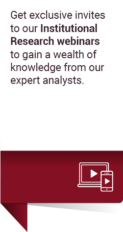 Get exclusive invites to our Institutional Research webinars to gain a wealth of knowledge from our expert analysts. 