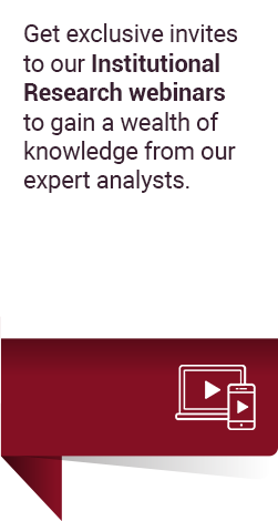 Get exclusive invites to our Institutional Research webinars to gain a wealth of knowledge from our expert analysts. 